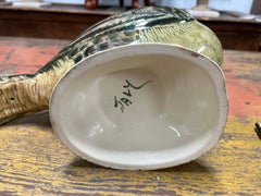 1960s Signed Italian Hand Painted Turkey Tureen