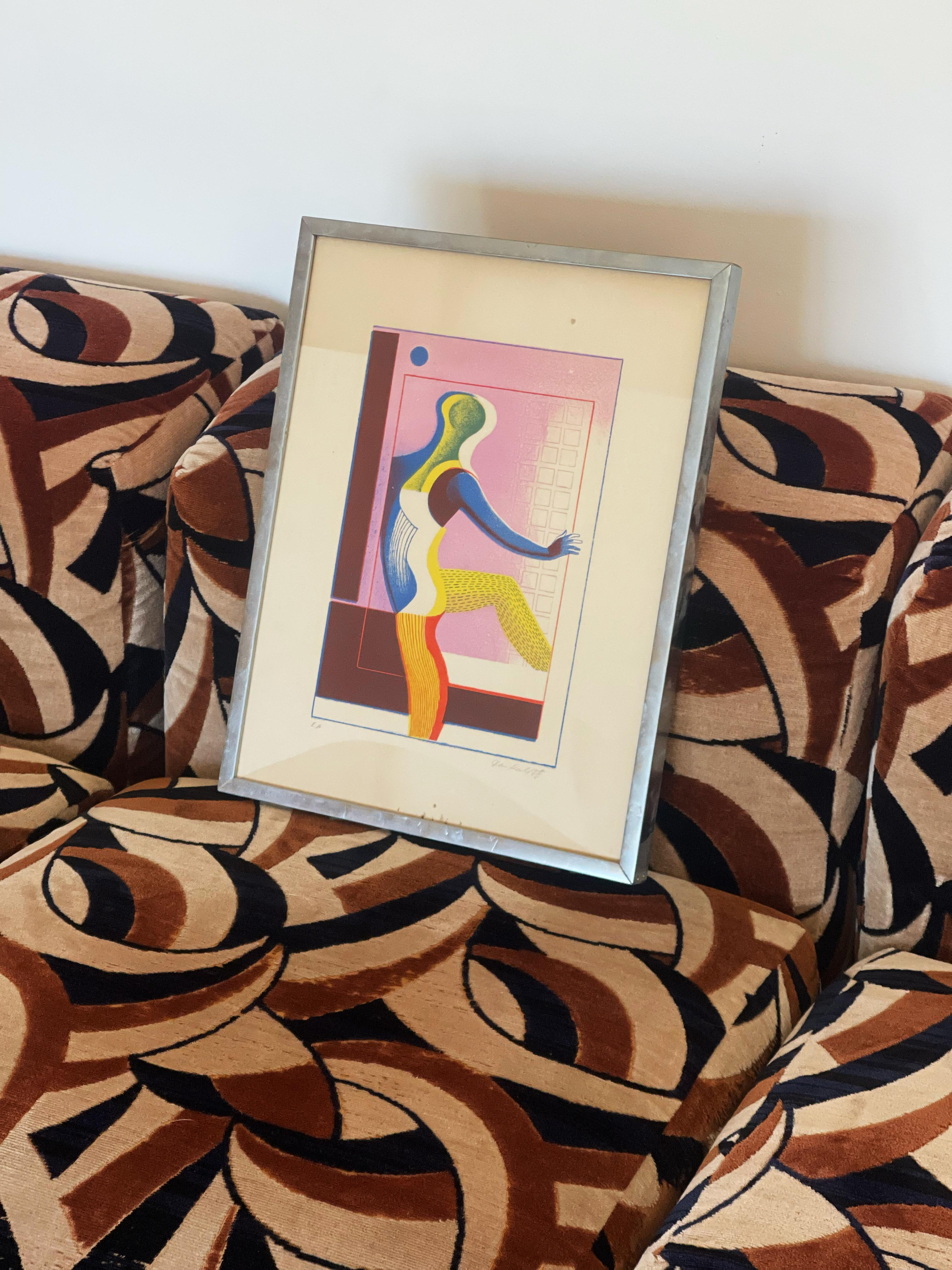 1960s Signed Lithograph by Georgi Daskaloff In Good Condition For Sale In Los Angeles, CA