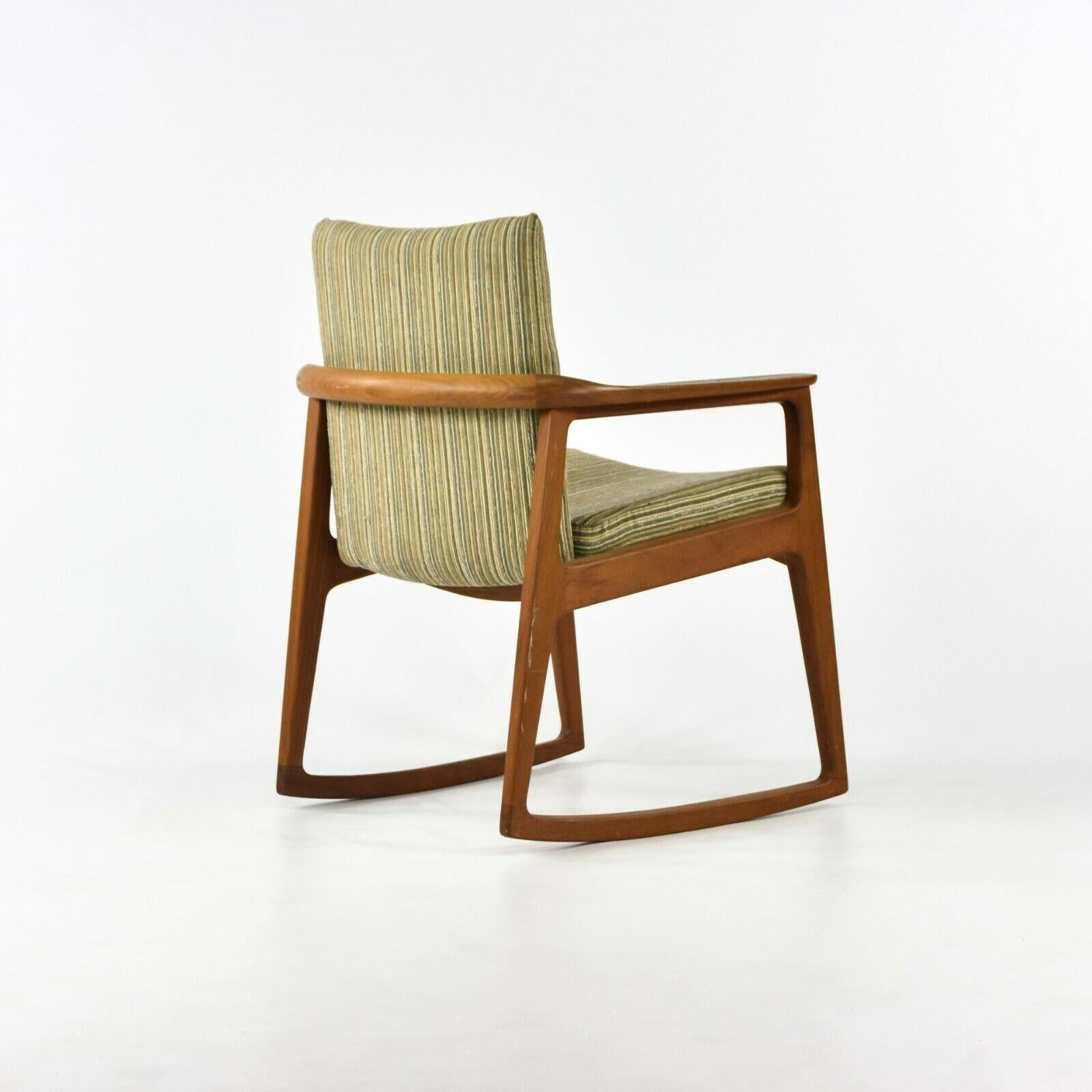 Modern 1960s Sigvard Bernadotte Rocking Chair for France and Sons & John Stuart in Teak For Sale