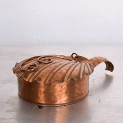 1960s Silent Butler Flip-Top Crumb Catcher in Gregorian Solid Copper Art Deco