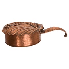 1960s Silent Butler Flip-Top Crumb Catcher in Gregorian Solid Copper Art Deco