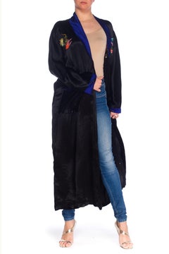 1960S Silk Embroidered Tiger And Dragon  Kimono