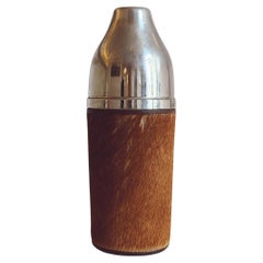 1960s Silver and animal hide Thermos - attributed Gucci