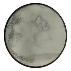 1960s Silver Metal Wall Mirror with Glass Detailing, Czechia