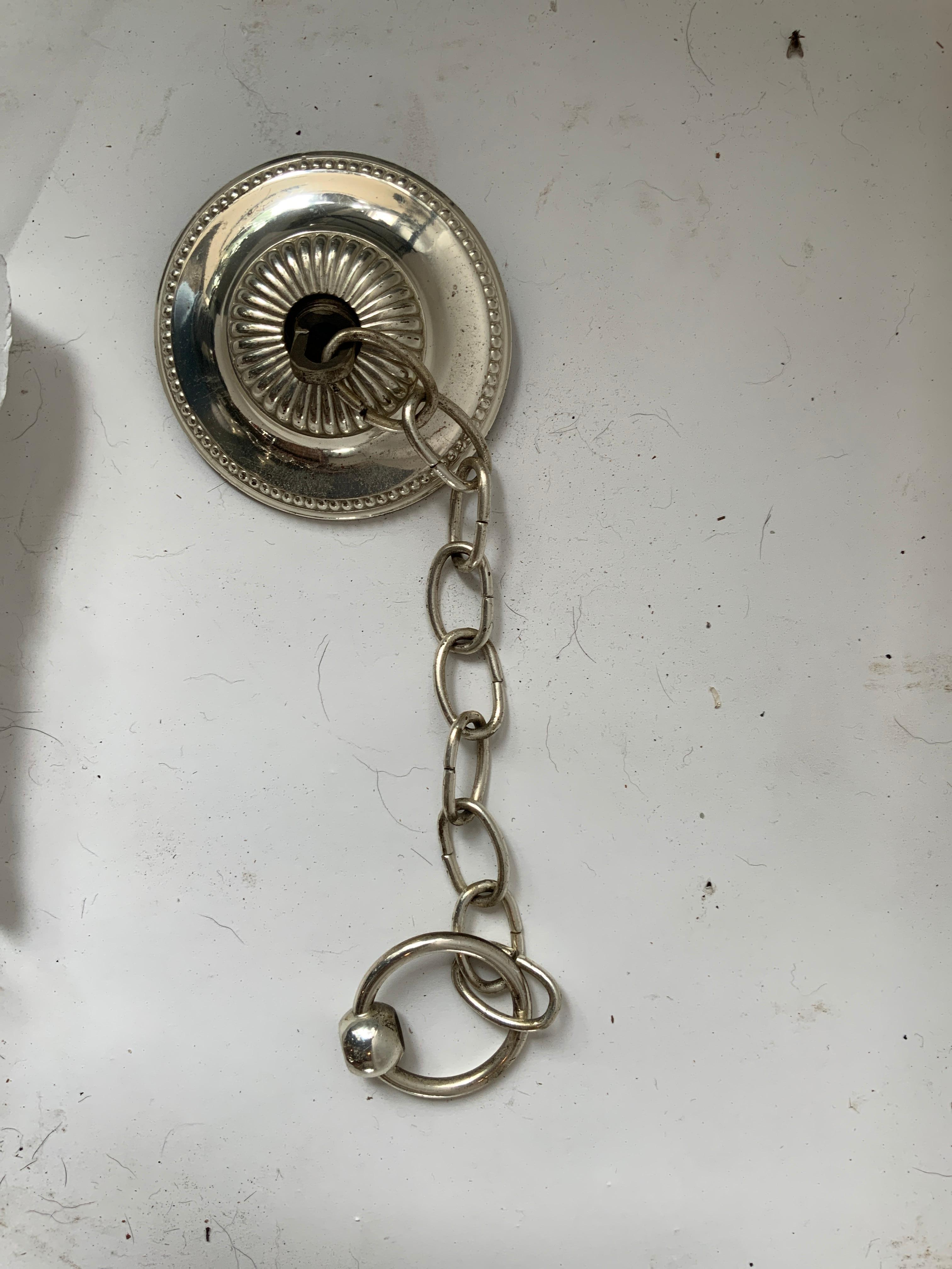 1960s Silver Plate 8-Arm Chandelier For Sale 6