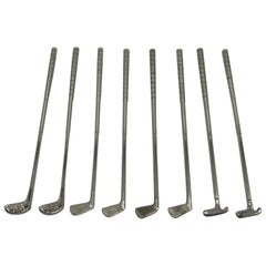 1960s Silver Plate Golf Club Cocktail Stir-Sticks, Set of Eight