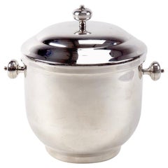 1960s Silver Plate Ice Bucket by Fleuron for Christofle