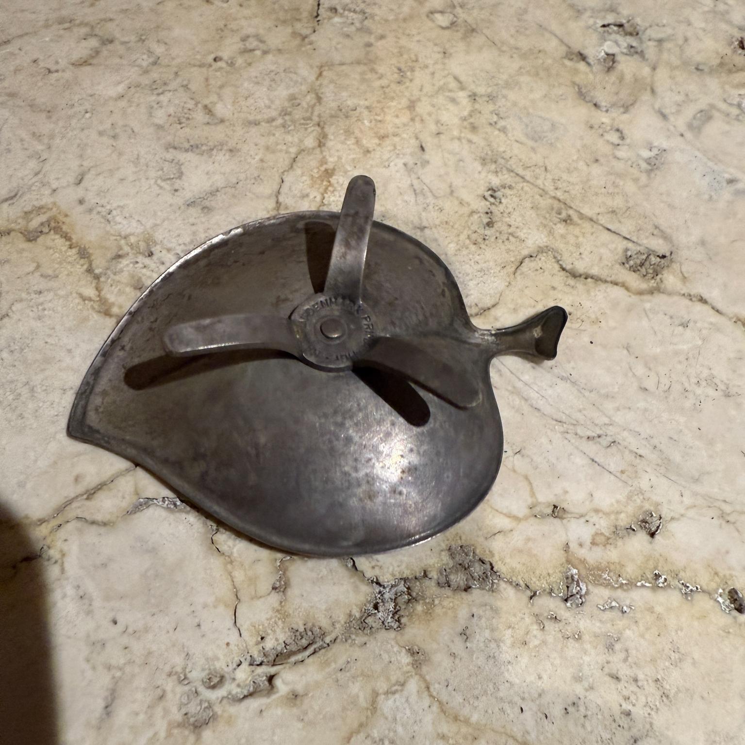 Danish 1960s Silver Plate Leaf Candle Holders Denmark For Sale