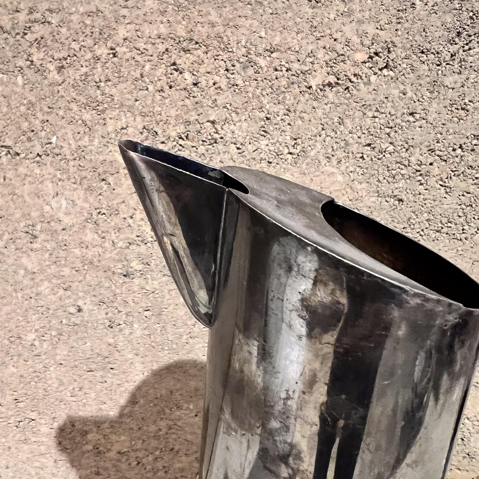 Pichet à eau plaqué argent Fabuleux modernisme Mexique des années 1960 en vente 6