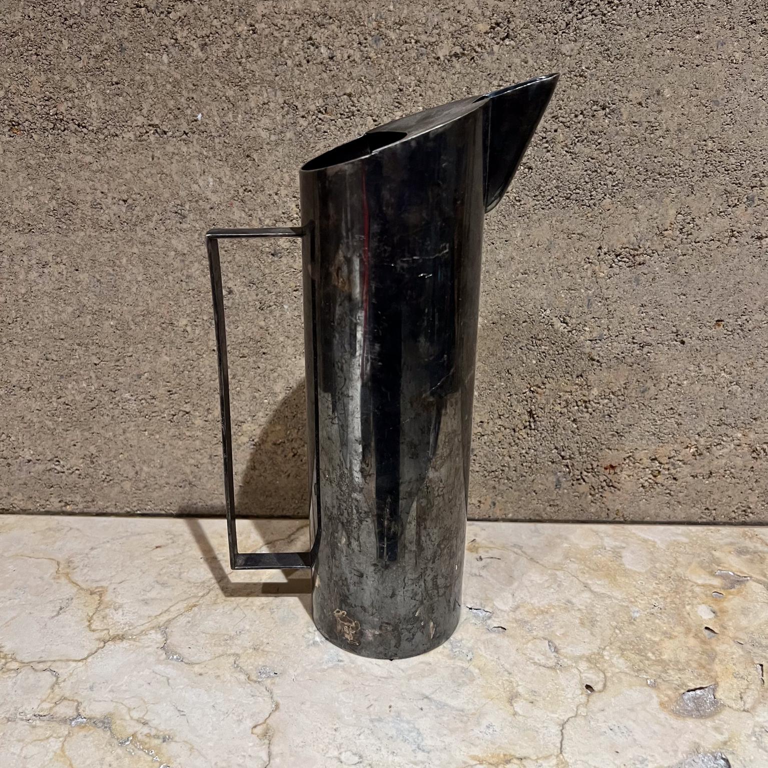1960s Silver Plate Water Pitcher Fabulous Modernism Mexico For Sale 9