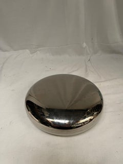 Boîte en métal argenté des années 1960 dans le style de Lino Sabattini