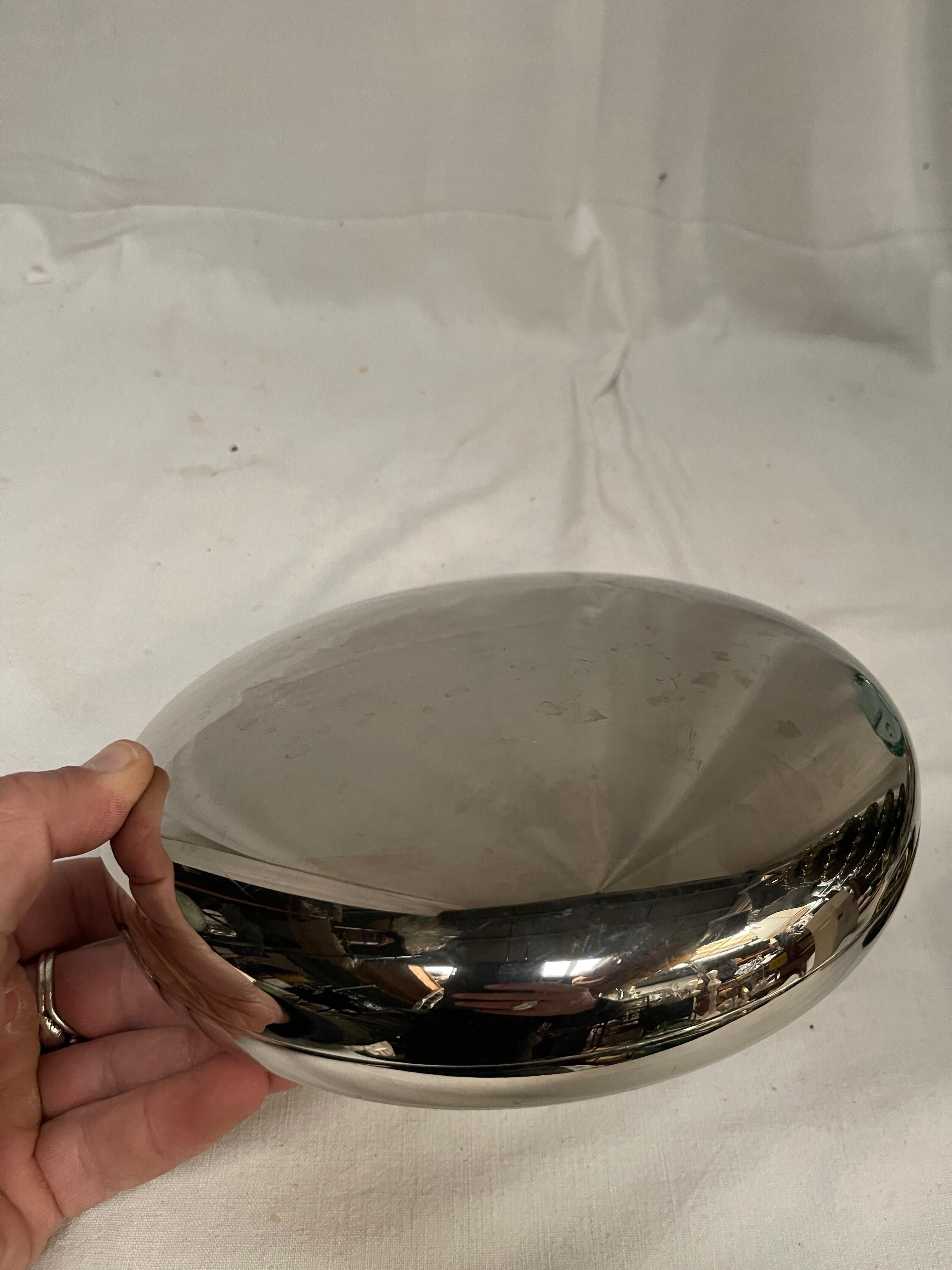 Mid-20th Century 1960's Silver plated box in the style of Lino Sabattini For Sale