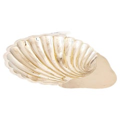 1960s Silver Shell Motif Sweets and Chocolates Bowl
