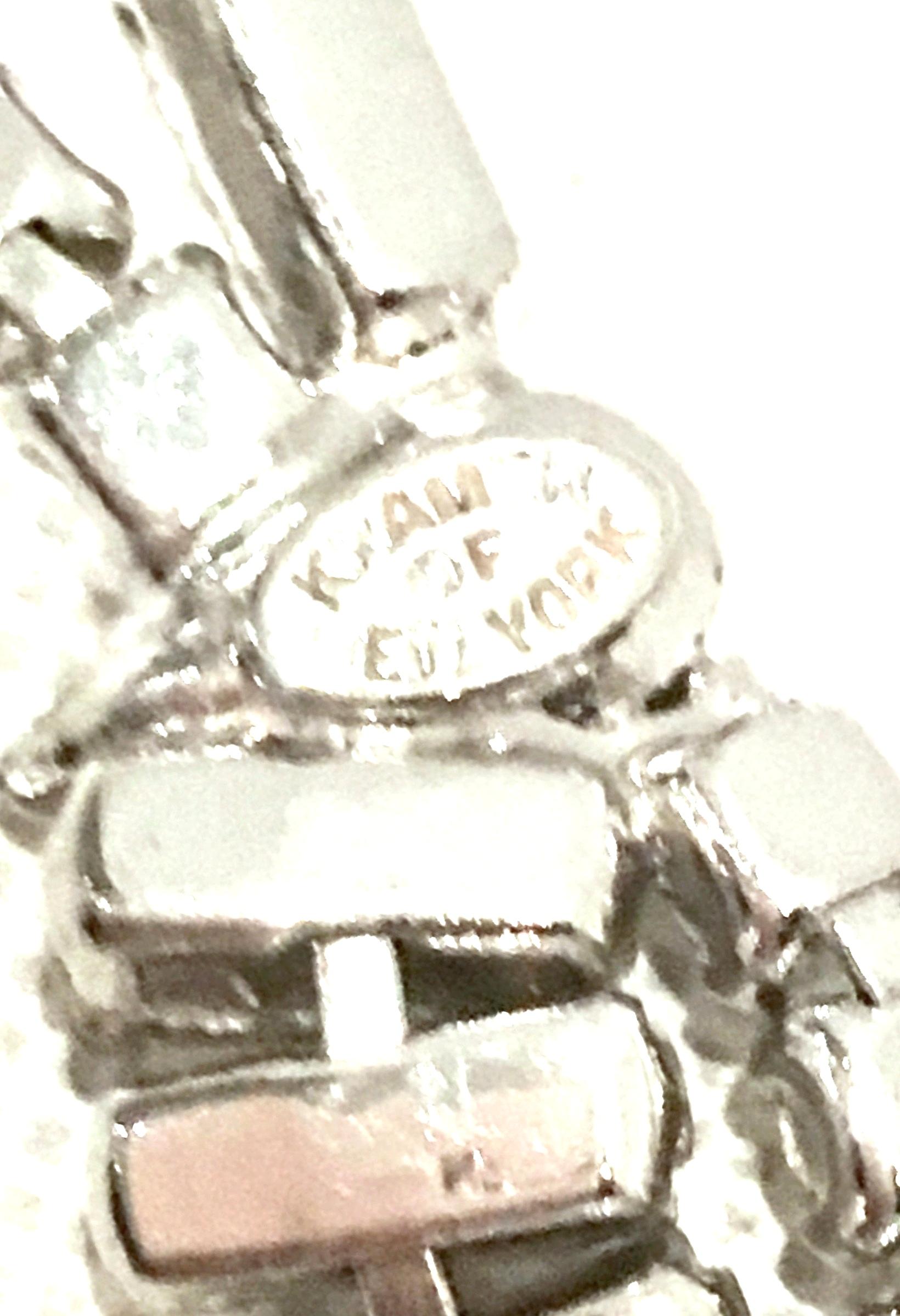 1960'S Silver & Swarovski Crystal Choker Style Necklace By, Kramer Of New York 7