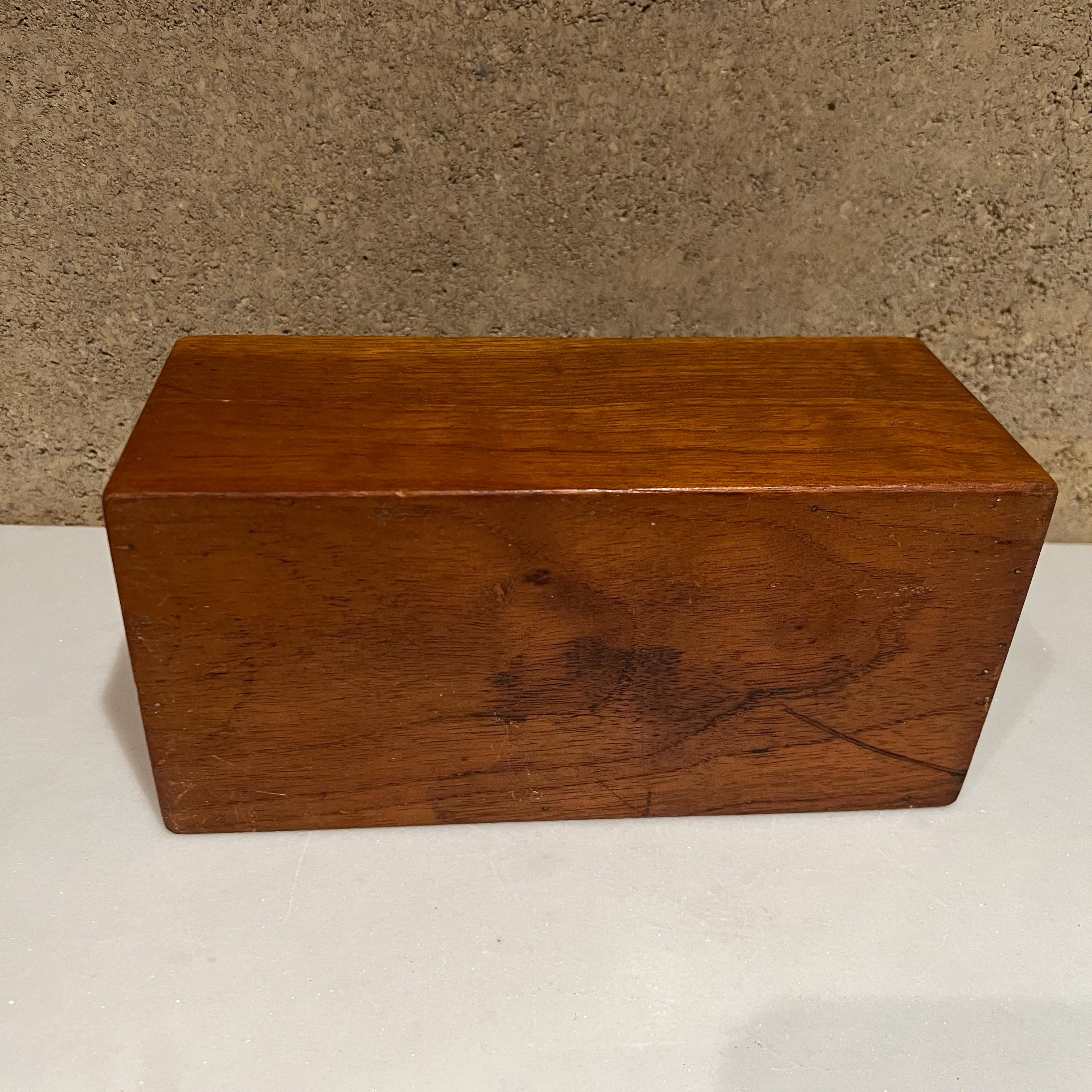 1960s Exotic Wood Simple Storage Box Ideal Cedar Catch All Minimalist Design 6