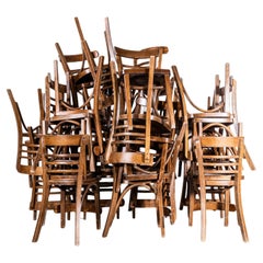 1960's Simple Slatted Bistro Dining Chairs - Good Quantity Available