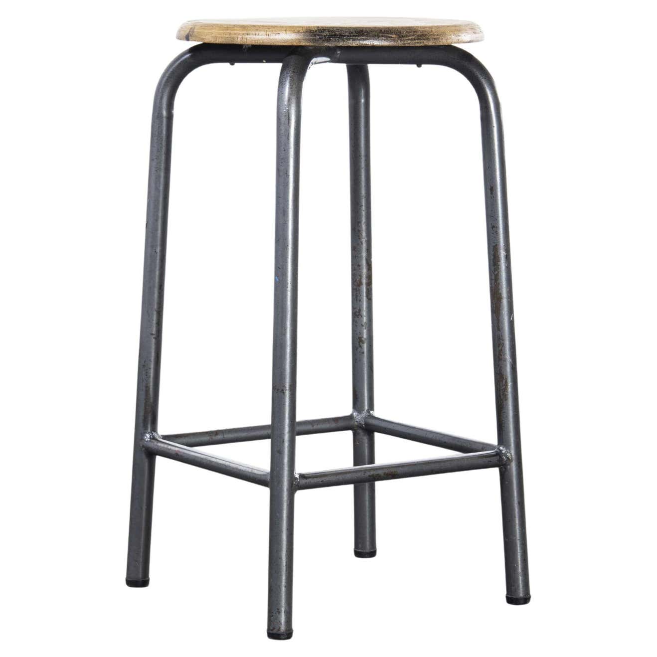 1960's Single French Laboratory Stool '1331' For Sale at 1stDibs