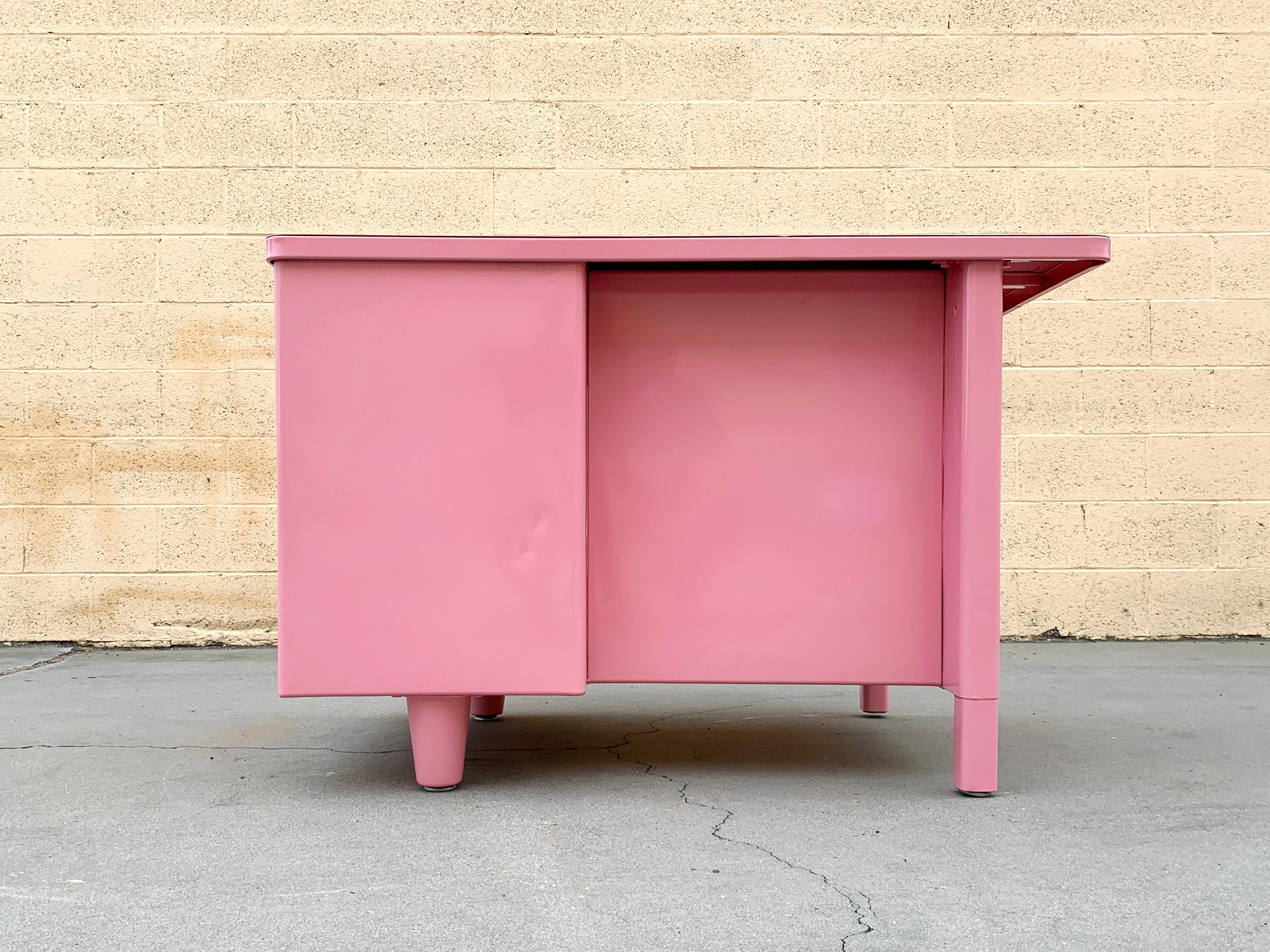 pink computer desk