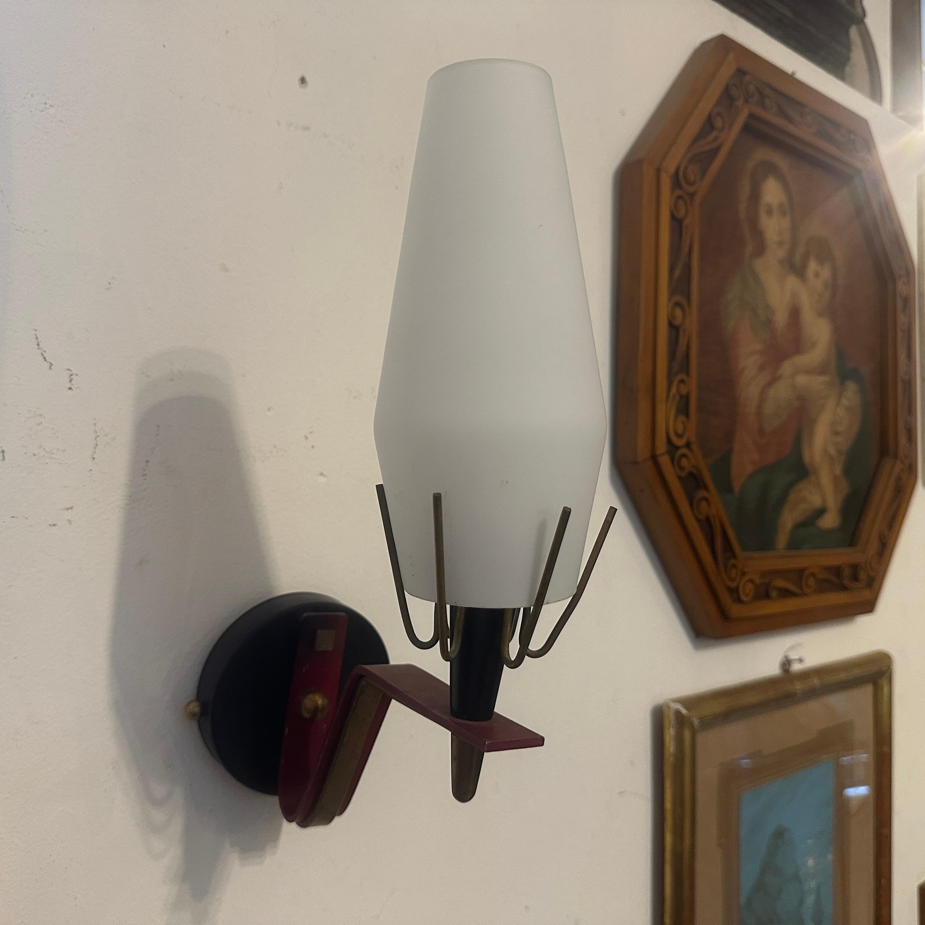 1960s Arredoluce Style Mid-Century Modern Italian Wall Sconces For Sale 6