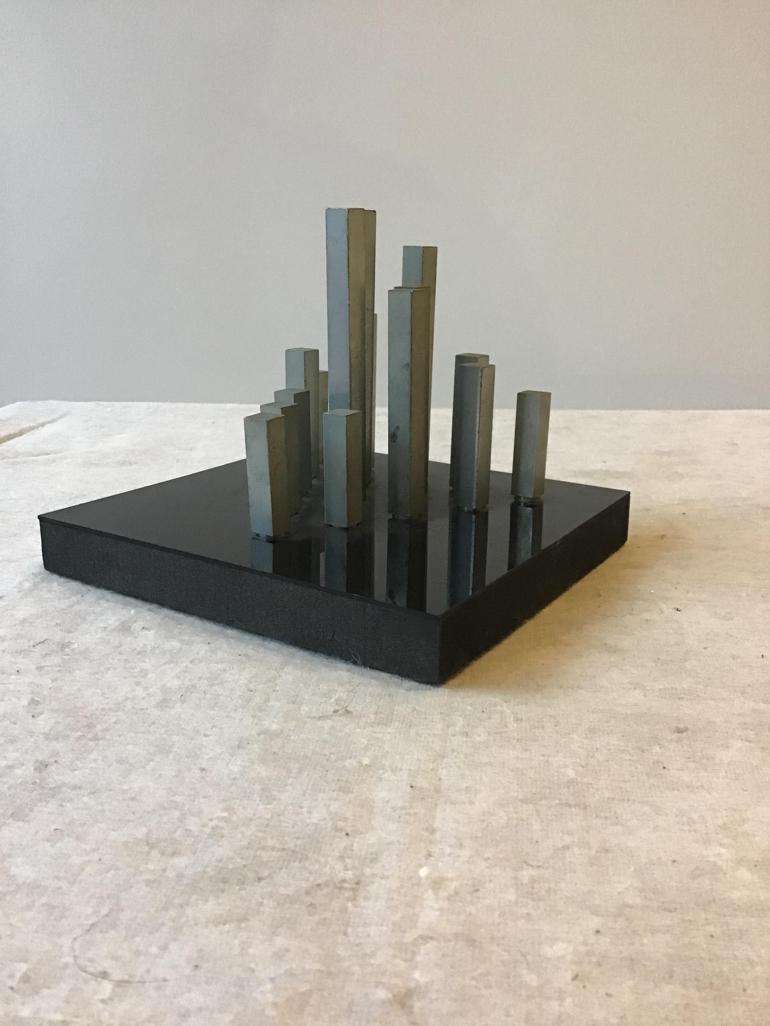 Metal 1960s Skyline Sculpture For Sale