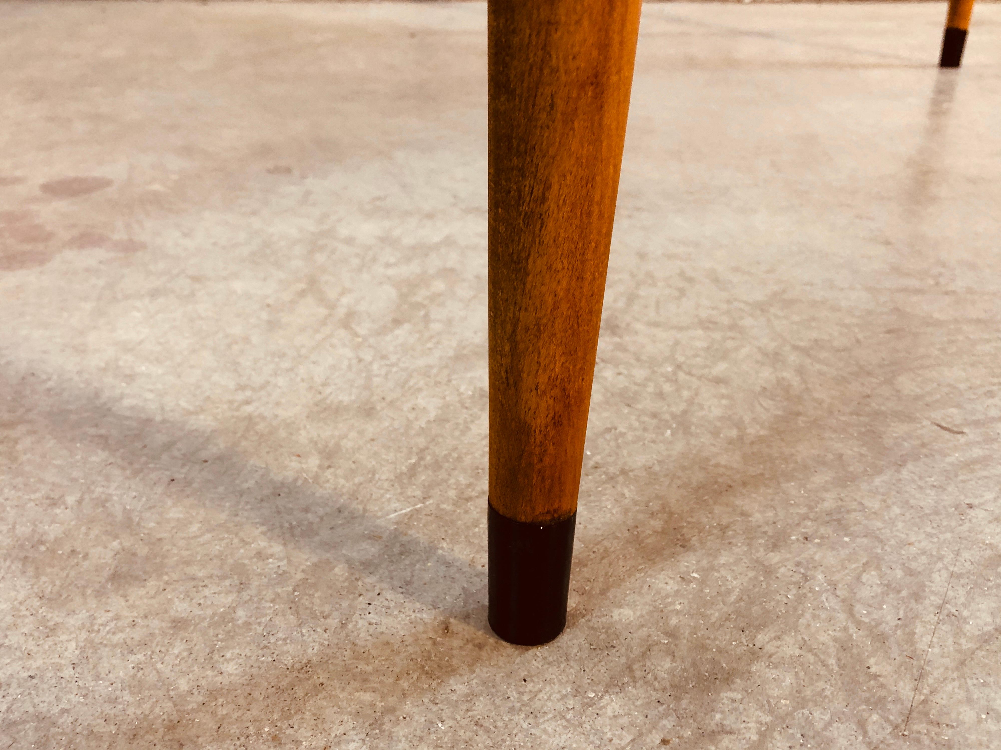 1960s Slat Wood Bench Coffee Table For Sale 1