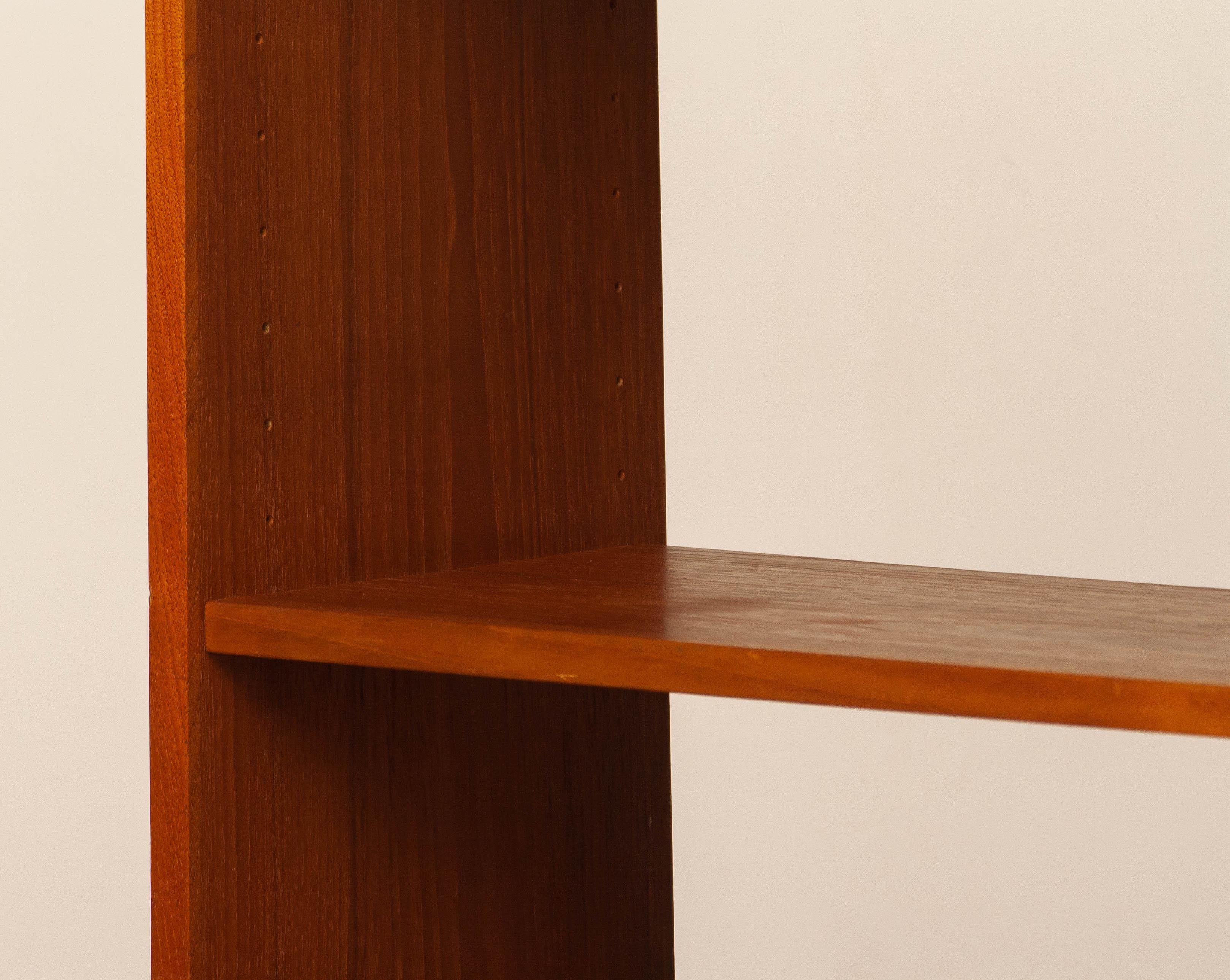 1960s Slim Swedish Bookcase Cabinet in Teak Designed by Svante Skogh for Seffle For Sale 3