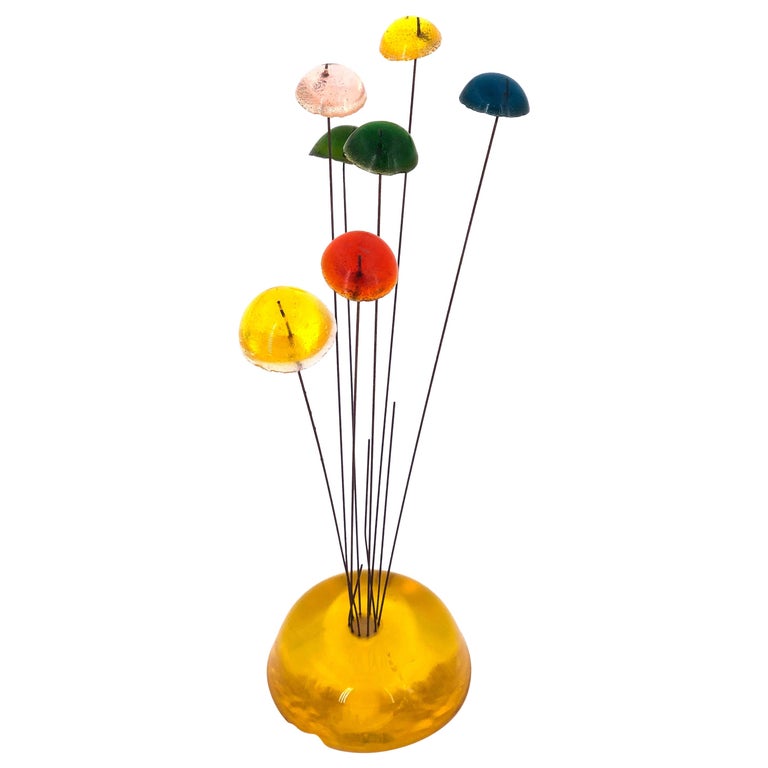 1960s Small Sculpture in Colorful Acrylic at 1stDibs