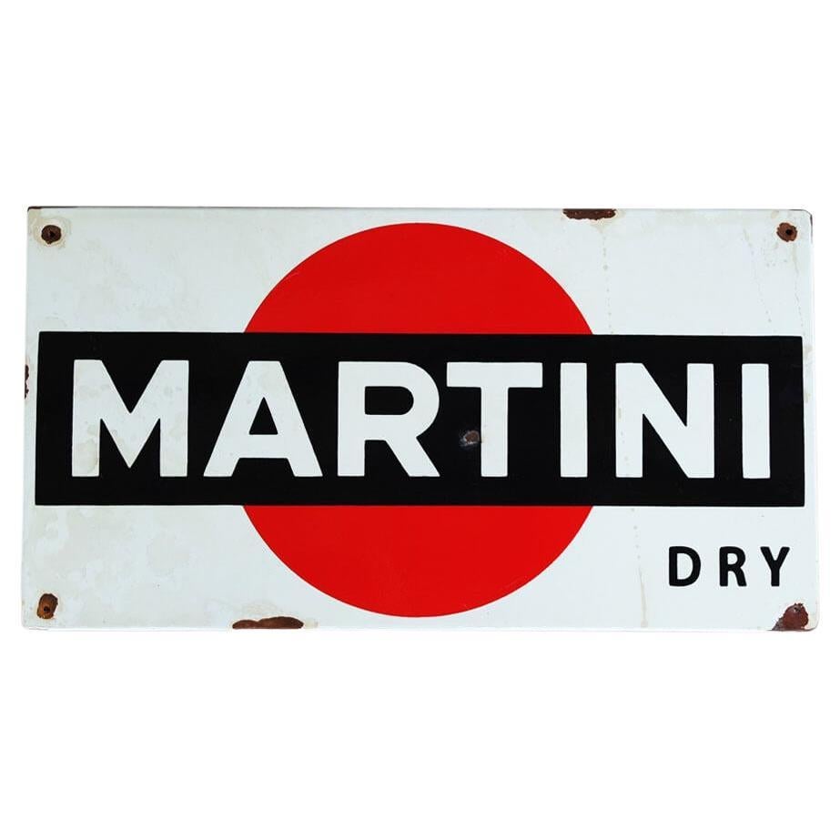 1960s Italian Martini Dry Sign