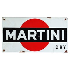 Vintage 1960s Italian Martini Dry Sign