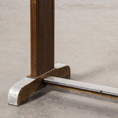 1960s Small Oak French Bistro Café Kitchen Dining Table 'Model 2'