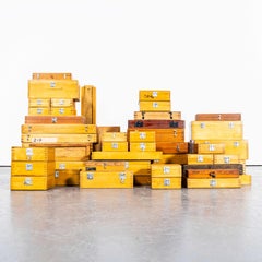 1960's Small Sized Industrial Scientific Equipment Boxes - Single Box