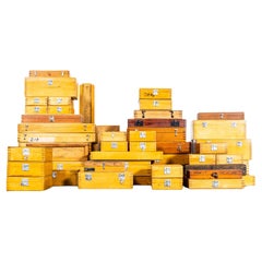 Cajas de equipo científico industrial de pequeño tamaño de los años 60 - Caja individual