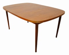 1960s Small Teak Dining Table with Extension