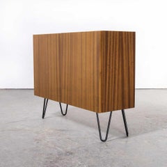 1960's Small Two Door Cabinet - Dark Sapele Wood Cupboard '1697.2'