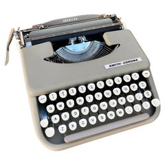 1960s Smith Corona Skyriter Portable Typewriter with Vinyl Case