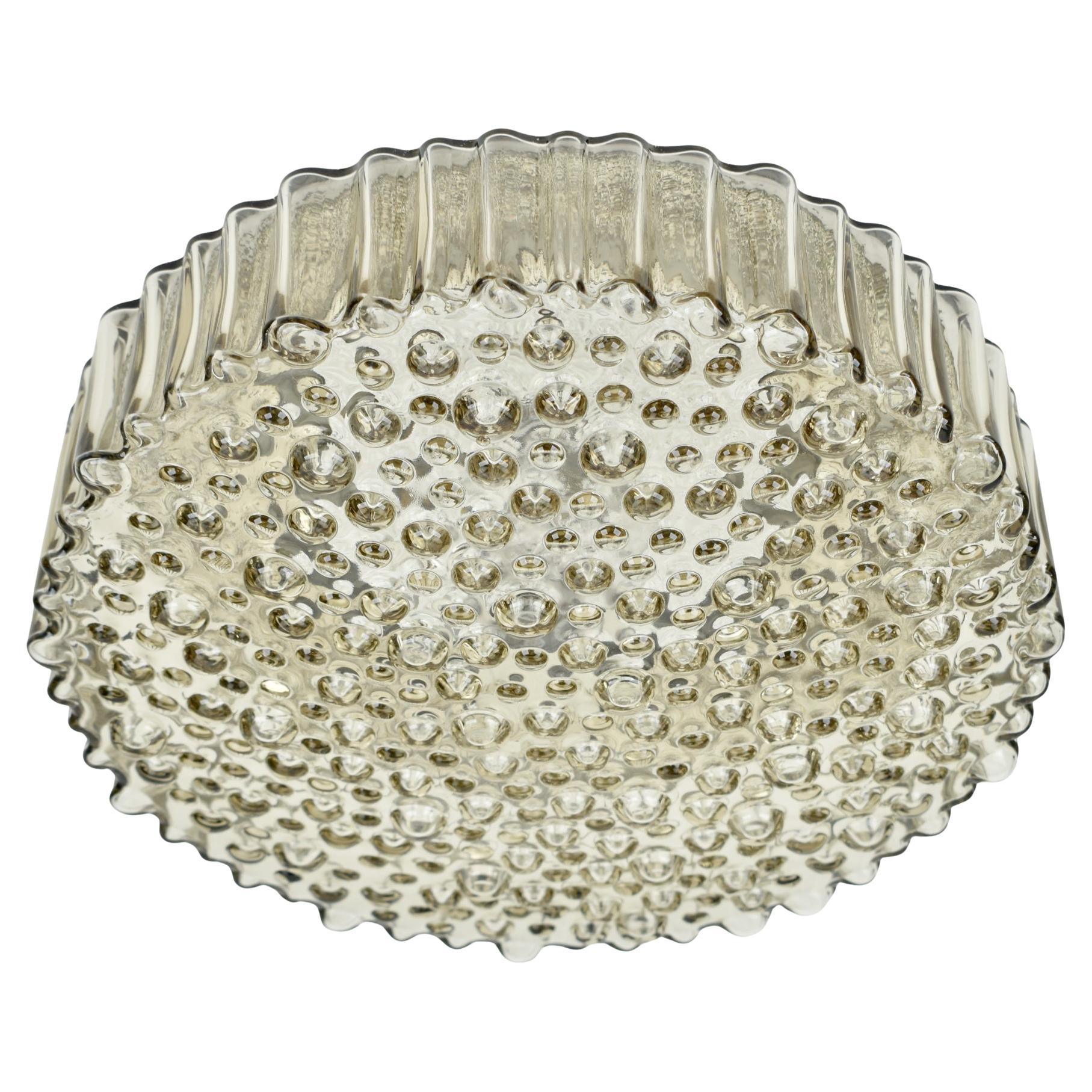 1960s Smoked Glass Bubble Flush Mount by Staff Leuchten
