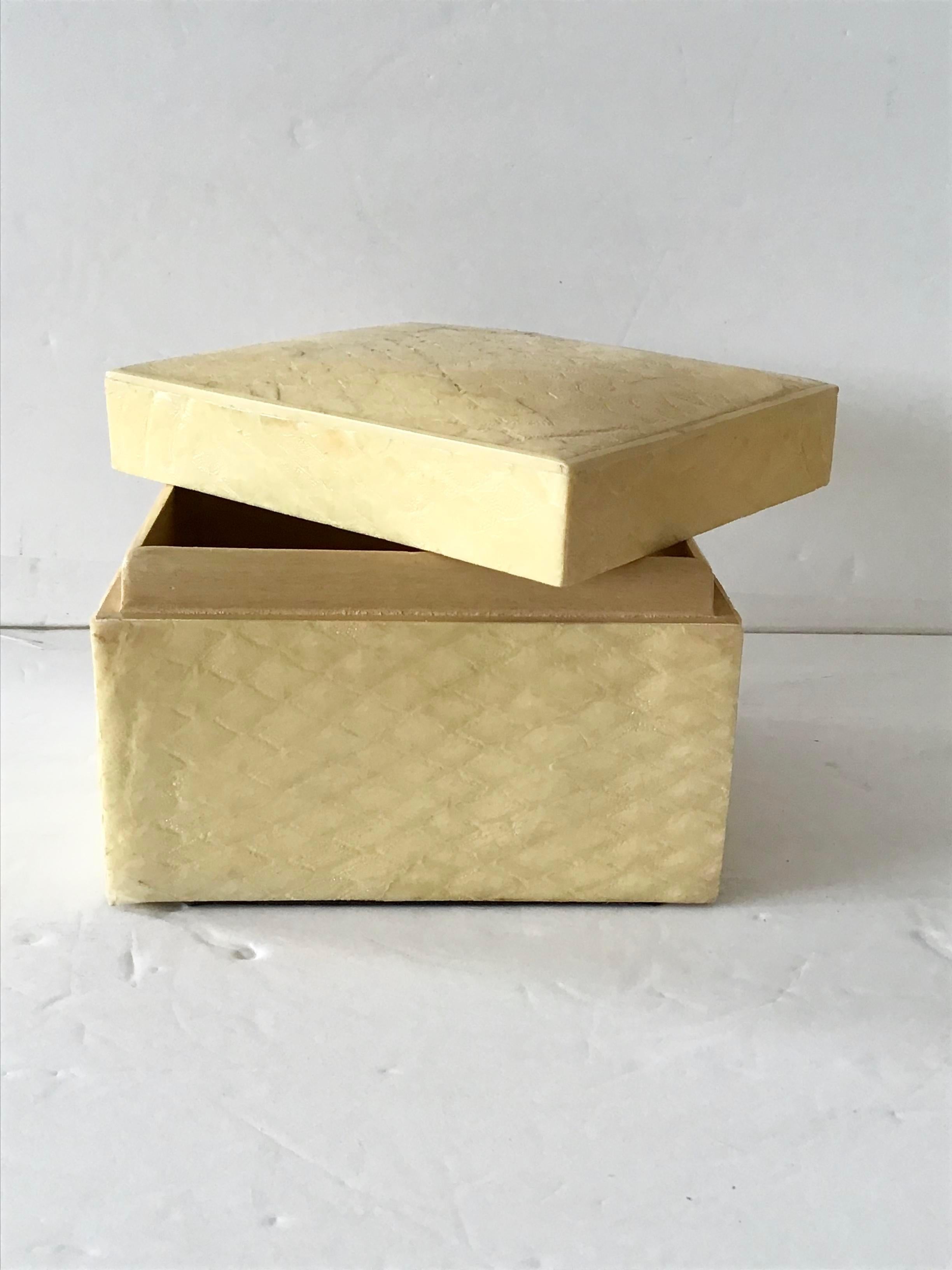 1960s Snake Skin Covered Box For Sale 1