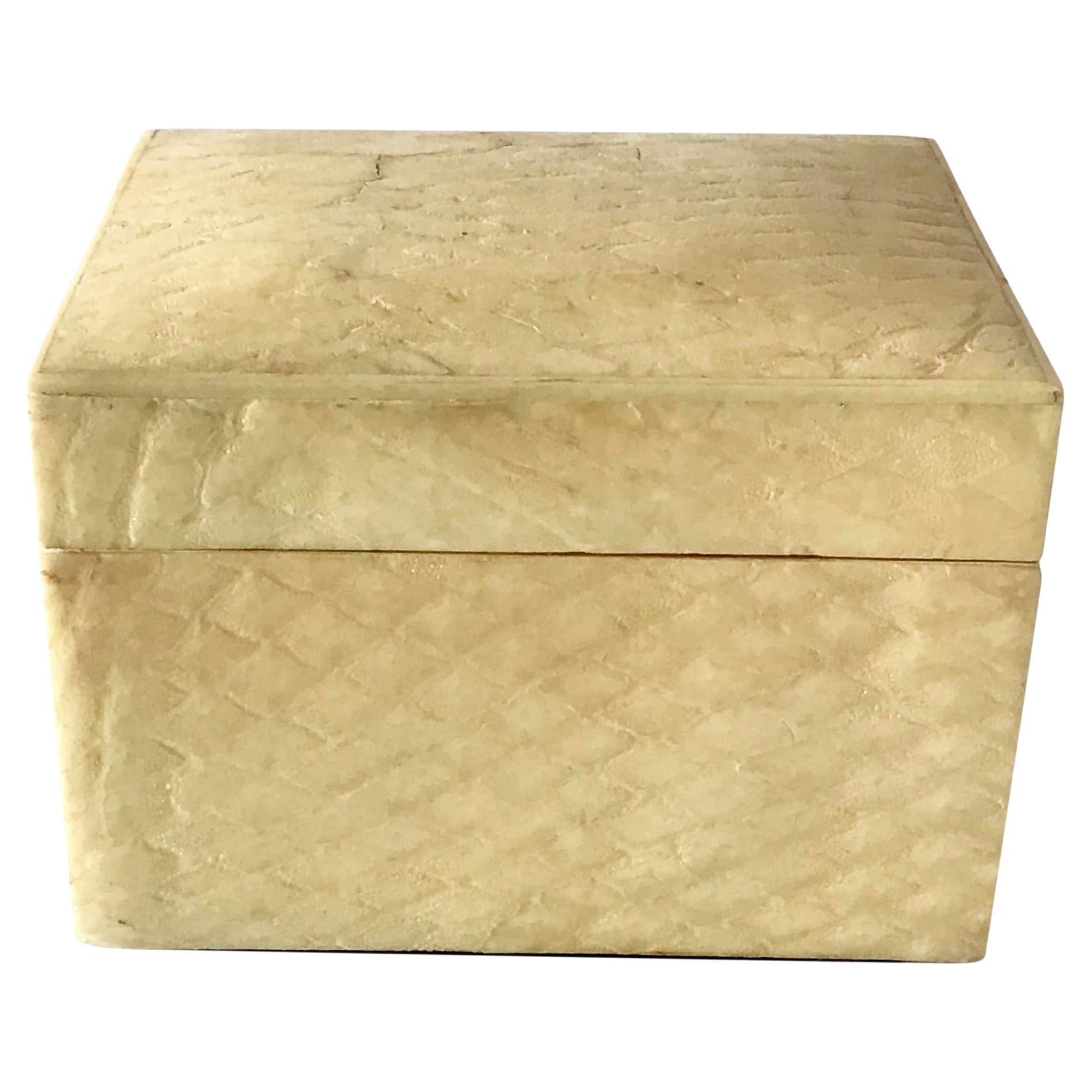 1960s Snake Skin Covered Box For Sale