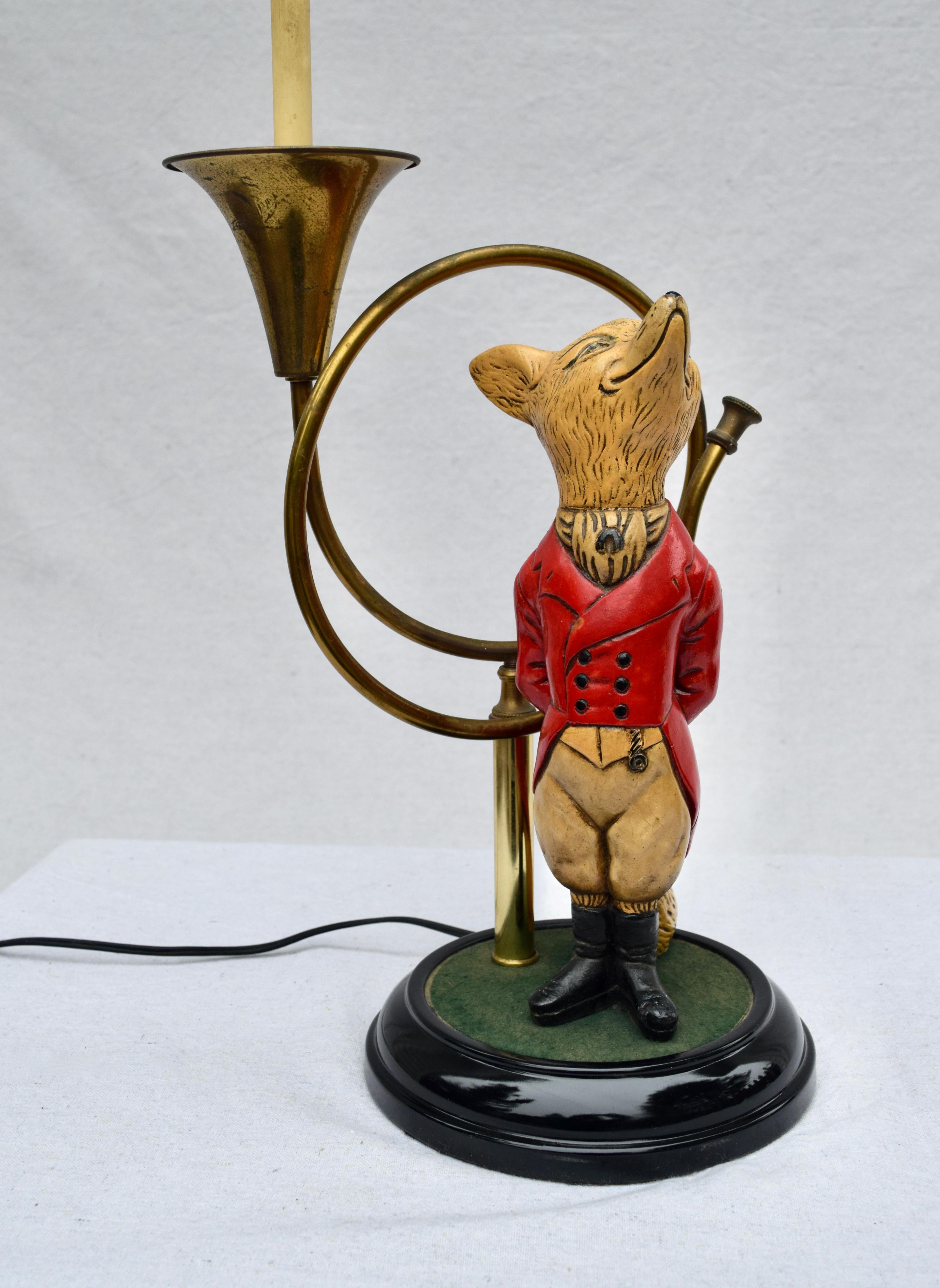 Lacquered 1960s Snooty Fox Table Lamp
