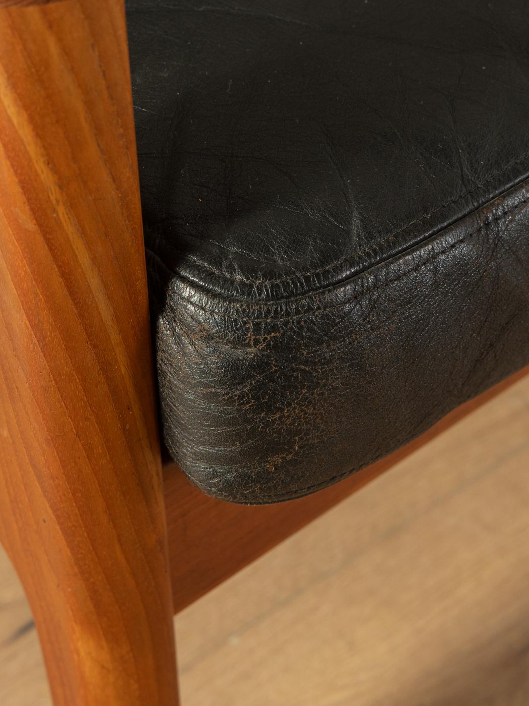 1960er Sofa, Ole Wanscher (Leder) im Angebot