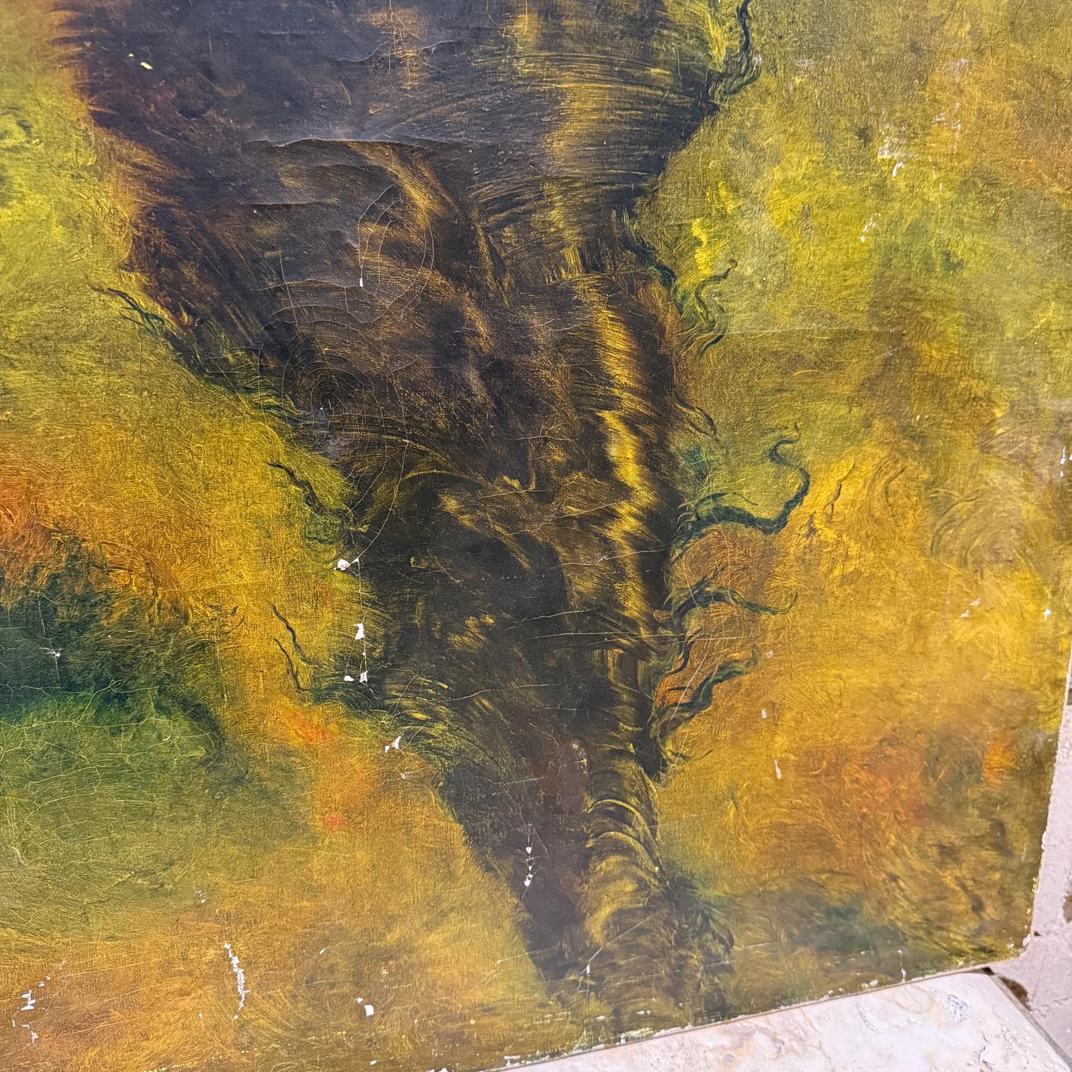 1960s Sofía Bassi Art Mexican Surrealist Painting El Coil For Sale 1