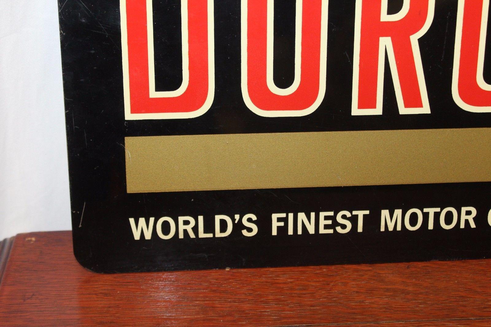 Mid-Century Modern 1960s Sohio Duron Motor Oil Sign For Sale