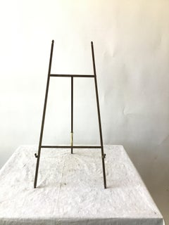 1960s Tabletop Solid Brass Easel