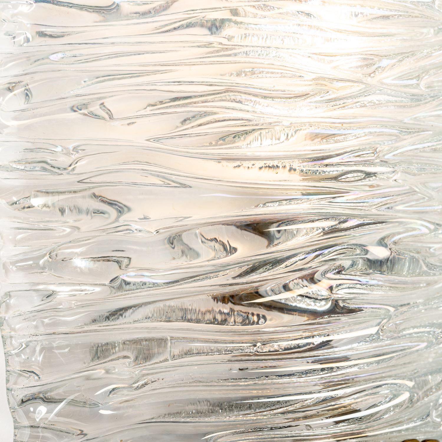 Kalmar zugeschriebenes Massivglas und Messing aus den 1960er Jahren im Zustand „Gut“ im Angebot in Schoorl, NH