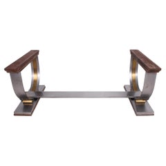 1960s Solid Steel Bronze Dining Table Base Arturo Pani Mexico
