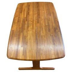 Table à manger en teck massif des années 1960 par RS & Associates
