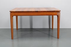 1960s Solid Teak Extendable Dining Table by Glostrup Mobelfabrik, Denmark