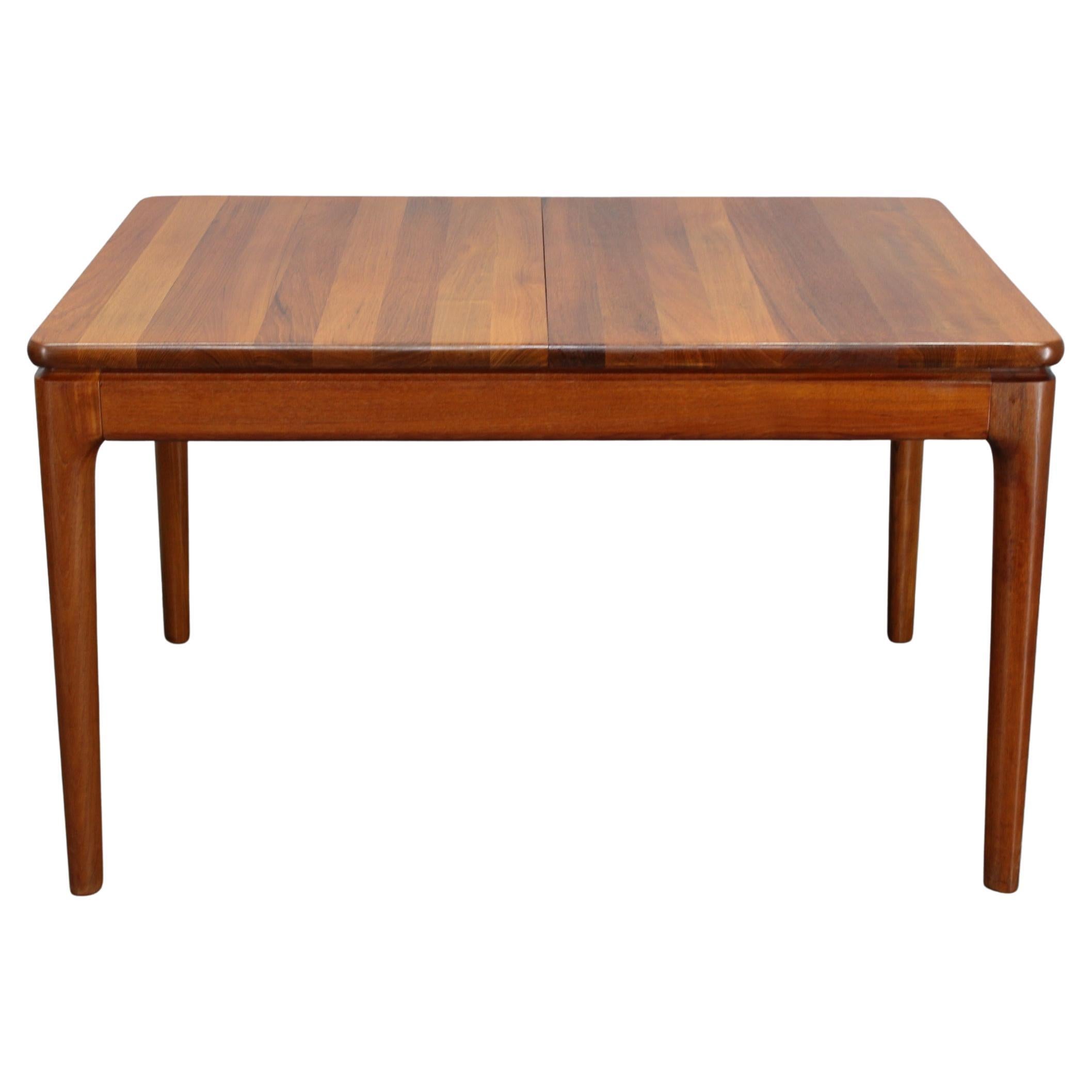 1960s Solid Teak Extendable Dining Table by Glostrup Mobelfabrik, Denmark