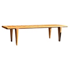 Banc "JH574" en teck massif des années 1960 par Hans J. Wegner pour Johannes Hansen