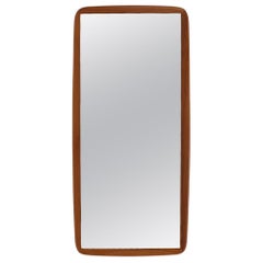 1960s Solid Teak Mirror, Denmark
